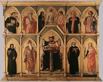  Luca Lienzo - Retablo de San Luca, pintor renacentista Andrea Mantegna